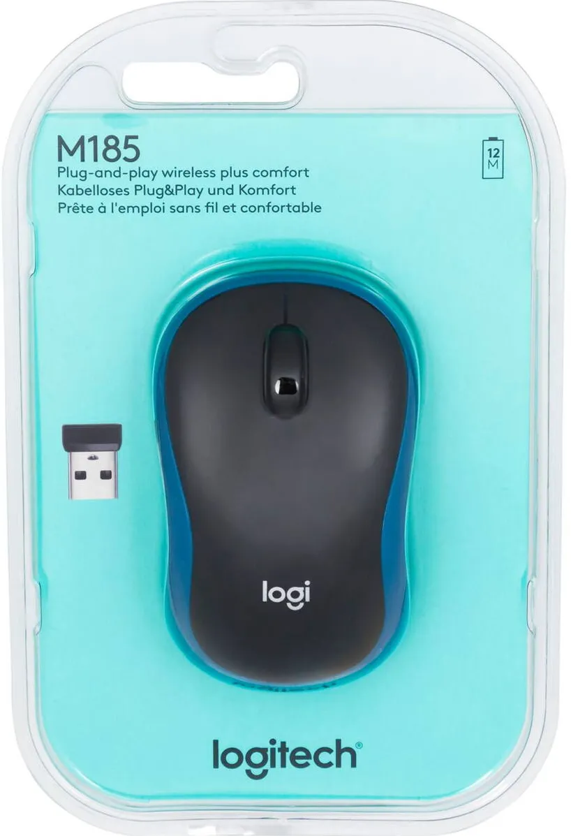 Mouse LOGITECH M185 Black/Blue