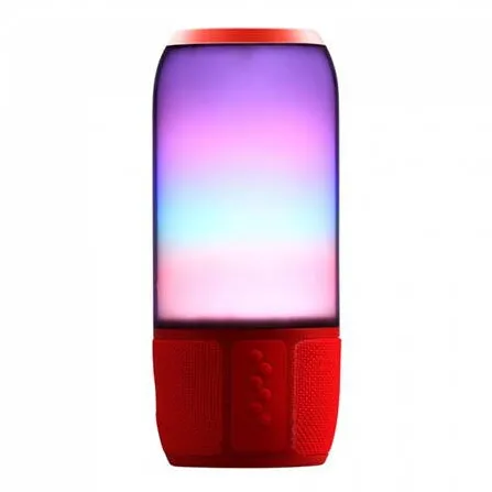 V-TAC Boxa bluetooth 2X3W USB/msd/aux iluminata LED RGB - rosu