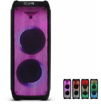 V-TAC Boxa portabila 2X10" 100W rms tws bt/fm/aux