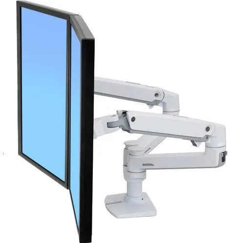 Suport TV / Monitor Ergotron 45-491-216 LX DUAL SIDE-BY-SIDE ARM WHITE/27IN 18.1KG LIFT 33 MIS-D 10Y WA