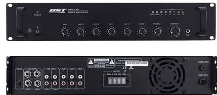 BST Amplificator linie 100V 120W 3MIC/ 2AUX