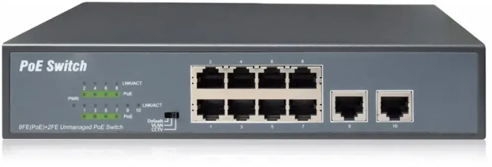 Switch Assmann 8-Port  10/100  120W PoE Unmanaged Negru