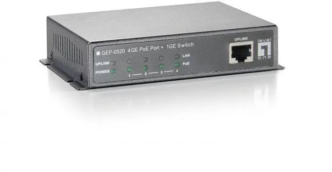 Level One 5x GE GEP-0520 61.6W 4xPoE+