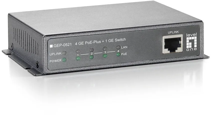 Level One 4x GE GEP-0521 115W 4xPoE+