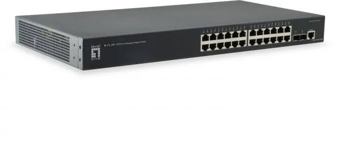 Level One 24x GE GTL-2661 2x10GSFP+19"