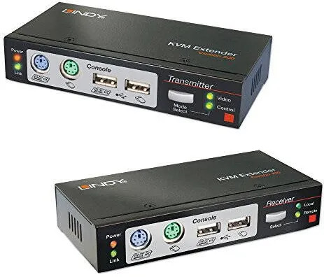 Switch KVM Lindy Cat5  Extender Combo 300 PS/2 USB & VGA