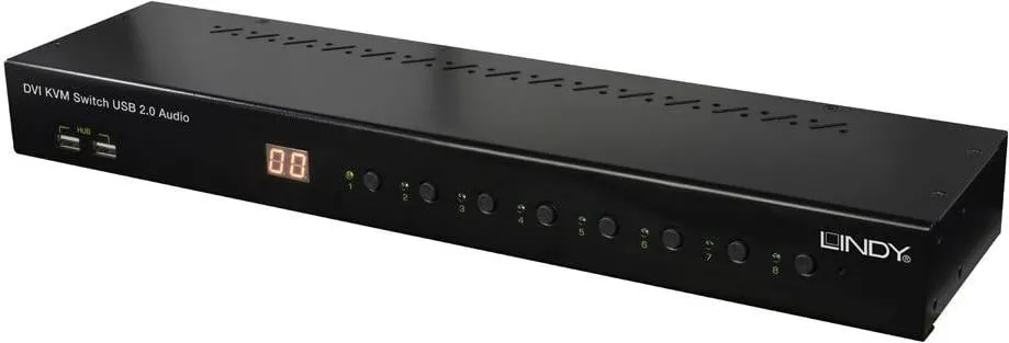 Lindy DVI-I Single Link USB 2.0 Audio Pro 8 Port