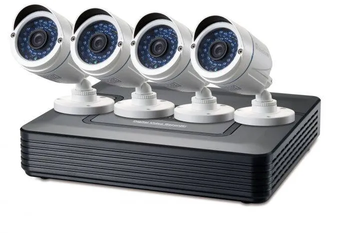 Camera Supraveghere Level One CCTV 8-Kanal Fix Out H.264 IR 4xCam inkl.