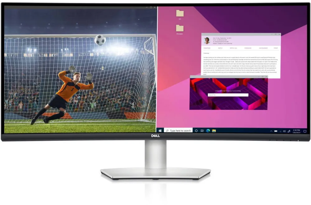Monitor Dell 86.4cm (34") S3423DWC 21:09 2xHDMI+DP+USB-C Curved