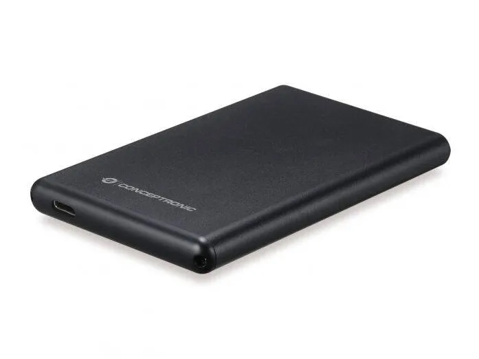 Rack / Enclosure CONCEPTRONIC SSD/HDD 2.5" USB3.1 Type-C      Black