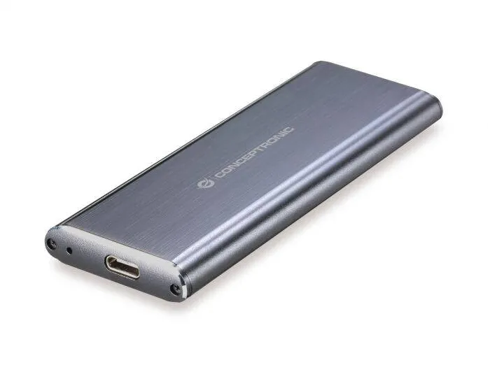 Rack / Enclosure CONCEPTRONIC SSD M.2  USB3.1 Type-C SSD         Grey