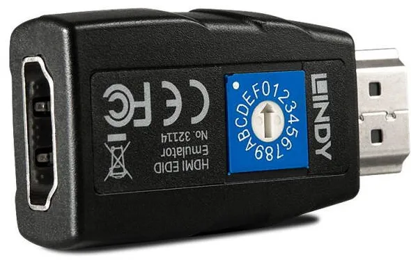 KVM Lindy EDID Emulator HDMI 2.0 18G DDC Daten 15 Modi 4K60Hz
