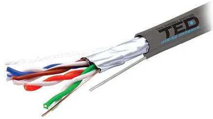 Accesoriu Retea Ted Electric CABLU FTP CAT 5E CUPRU 0.5MM SUFA 305M