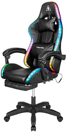 Scaun Gaming Kruger&Matz GX-150 NEGRU LED
