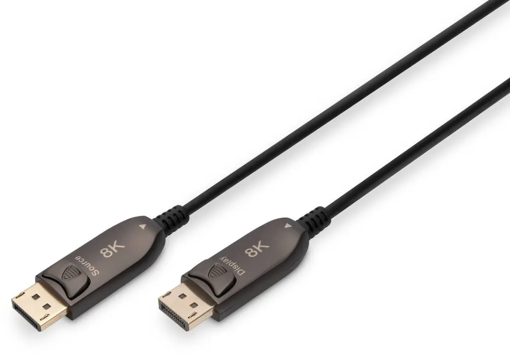 Assmann Cablu DisplayPort AOC Hybrid Glasfaser, UHD 8K, 10m