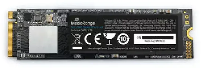 SSD MediaRange Intern.M.2 2280 NVMe PCIe  TLC Nand 1TB