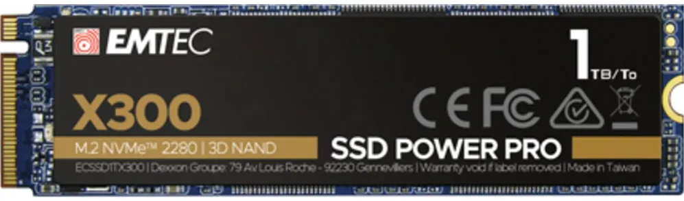 SSD Emtec 1TB M.2 PCIE X300 NVME M2 2280