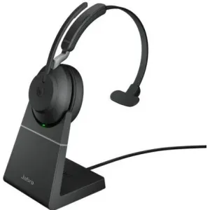 Casti Office/Call Center Jabra Evolve2 65 MS Mono, inkl. Link 380a & Ladesta.