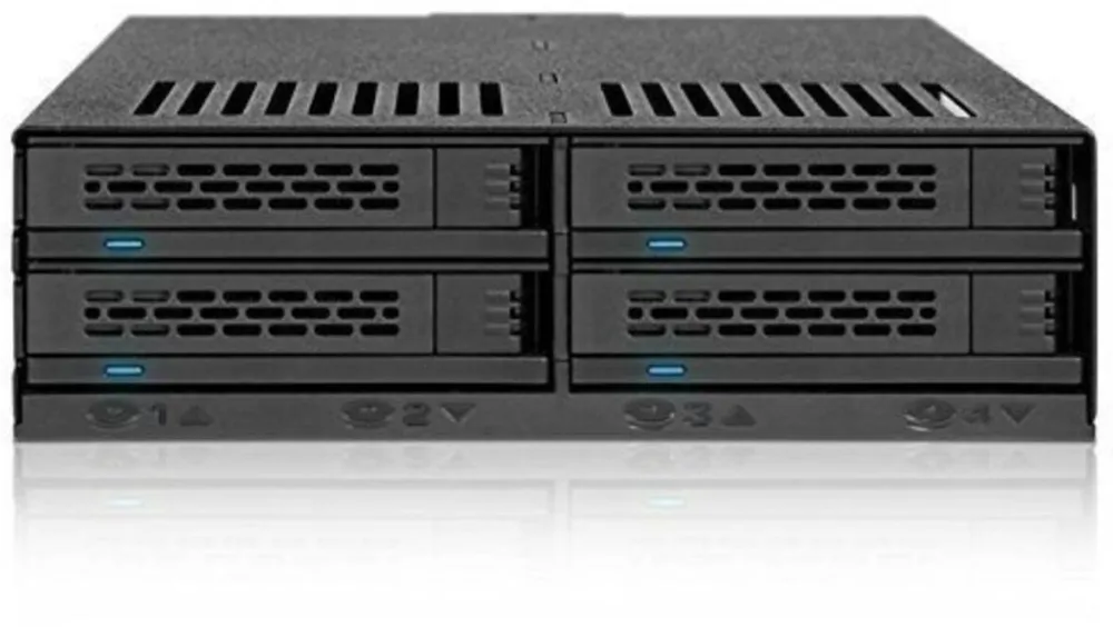 Enclosure ICY Dock Backplane 4x6,3cm SATAI-III/SAS in 1x5,25" HDD/SSD