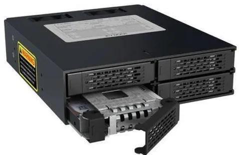 Enclosure ICY Dock Backplane 4x6,3cm SATAI-III/SAS in 1x5,25" HDD/SSD