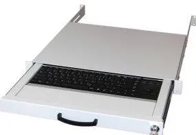 Accesoriu Retea EQUIP Sertar Tastatura US-ASCII + Trackball Gri
