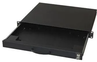 EQUIP Sertar Tastatura Incuiat Extensibilar 1U Negru