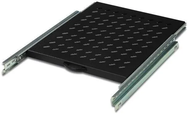 Accesoriu Retea Assmann Suport Indoit Inferior 1HE 30x483x570mm Pana la 25kg Negru auszieh