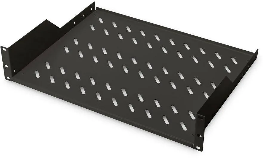 Accesoriu Retea Assmann Suport Indoit Inferior 2HE 88x482x349mm Pana la 25KG Negru