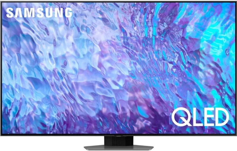 Televizor Samsung Smart QLED QE55Q80C Seria Q80C 138cm gri 4K UHD HDR