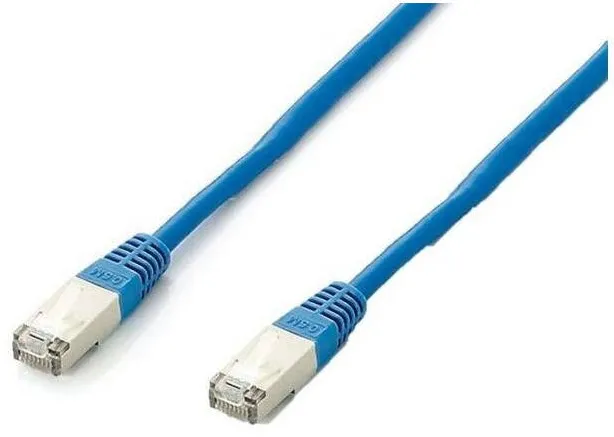 Cablu Retea EQUIP Cat6A S/FTP 2xRJ45 15.00m Albastru Plat.LSZH Polybeutel
