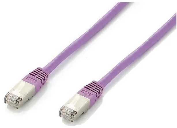 Cablu Retea EQUIP Cat6A S/FTP 2xRJ45 15.00m lila Plat.LSZH Polybeutel