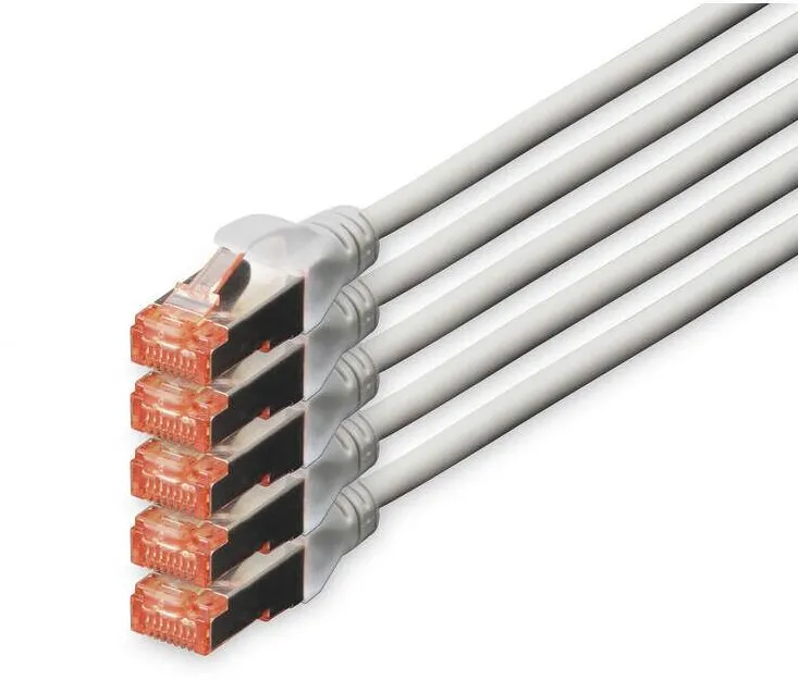 Cablu Retea Assmann CAT 6 S/FTP , 5 Buc, 15m, Gri