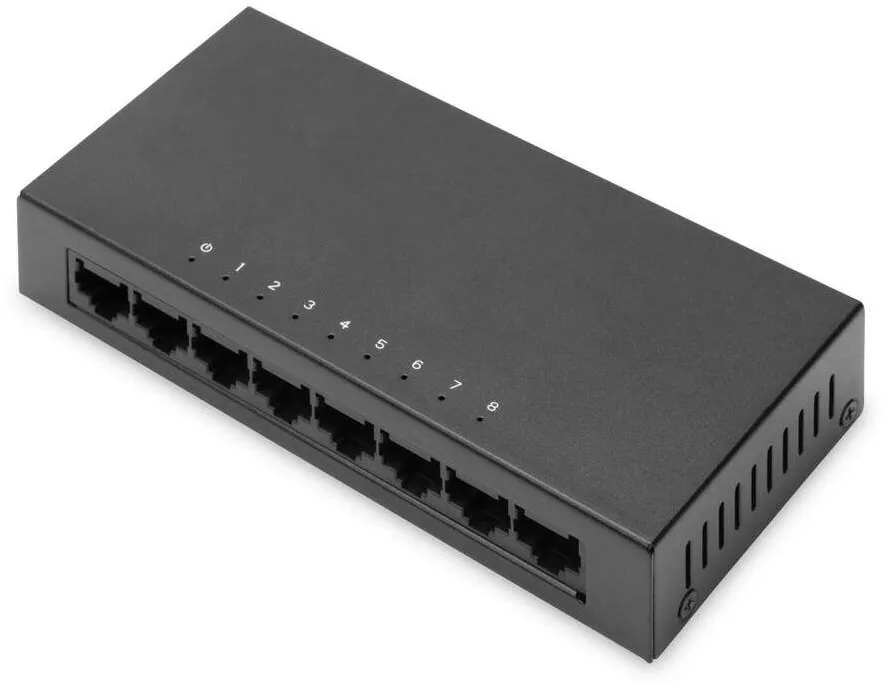 Switch Assmann 8-Port  10/100           Unmanaged Negru