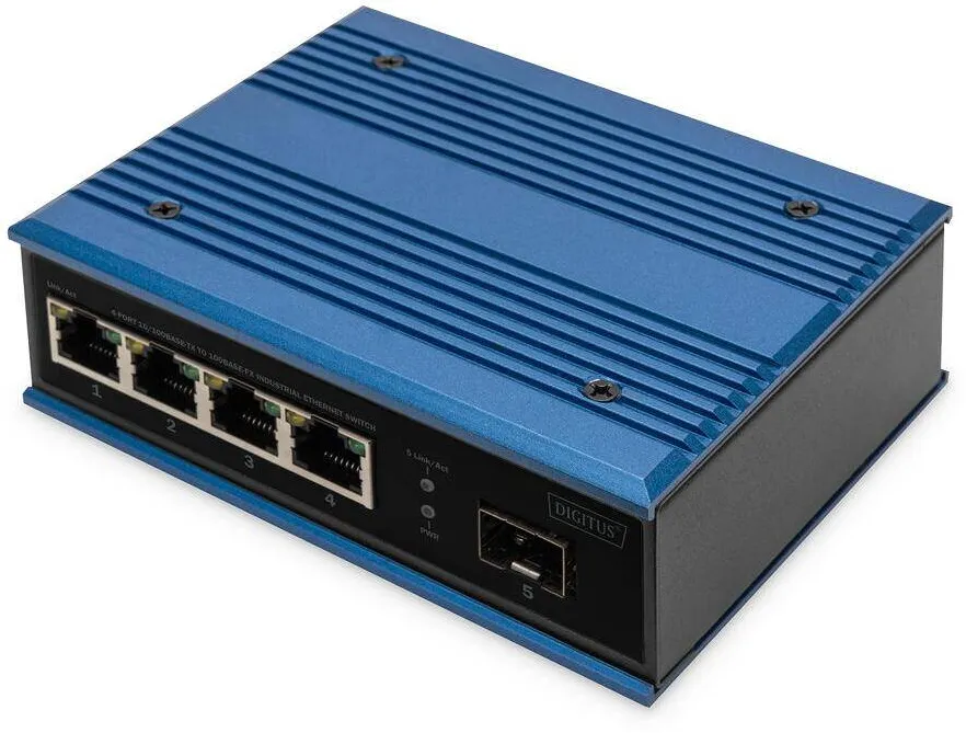 Switch Assmann Ind. 4-Port  10/100                    Albastru