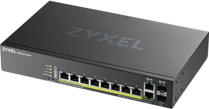 Switch ZyXEL 10x GE GS2220-10HP 8Port+2xSFP/Rj45