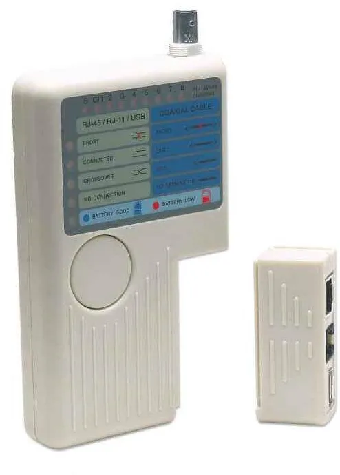 Intellinet tester de cablu 4-in-1 RJ45/RJ11/USB/BNC beige retail