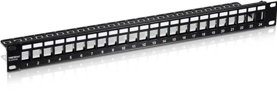 Accesoriu Retea TRENDnet Patchpanel 24 port Cat6 ecranat 1U 19" rackmount