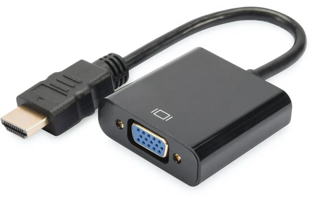 Adaptor Assmann HDMI-Konverter HDMI-A     -> VGA(D-Sub) Negru