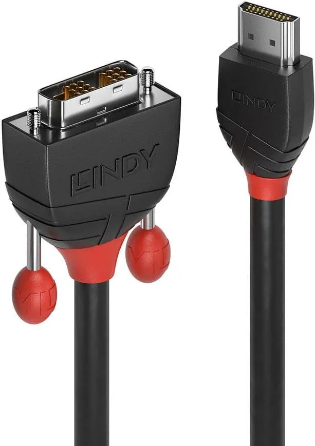 Adaptor Lindy HDMI an DVI-D Single Link Cablu Black Line 10m