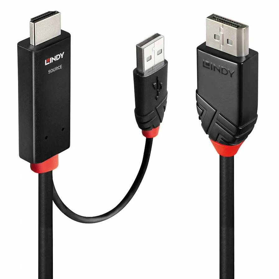 Adaptor Lindy 3m HDMI an DisplayPort