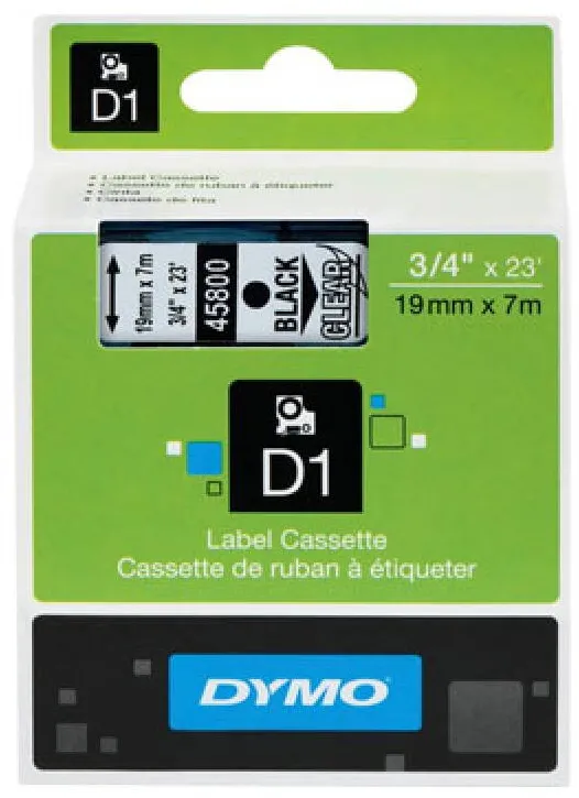 Consumabil Termic Dymo D1 45800 19mmx7.0m Negru->transp.