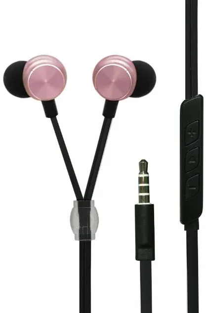 Casti 2GO Stereo-Headset "Luxury" - rosé Zipper-Style