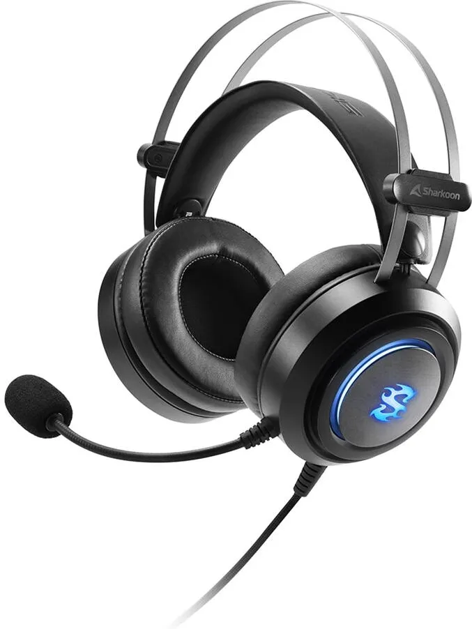Casti Over-Head Sharkoon Skiller SGH30 Stereo USB Black