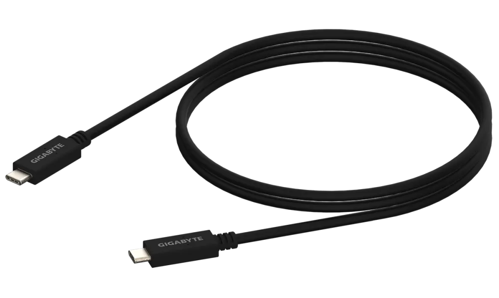 GIGABYTE Cablu USB Type-C TO C 1M 20V/5A Negru