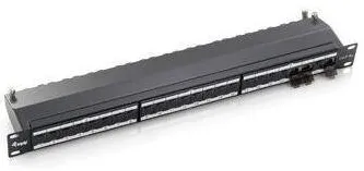 Patchpanel EQUIP 24x RJ45 Cat6A 19" 1HE Gri