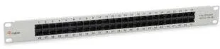 Patchpanel EQUIP 50x RJ45 Cat3 19" 1HE ISDN hellGri