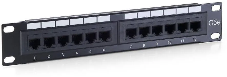 Patchpanel EQUIP 12x RJ45 Cat5e 10" 1HE ISDN