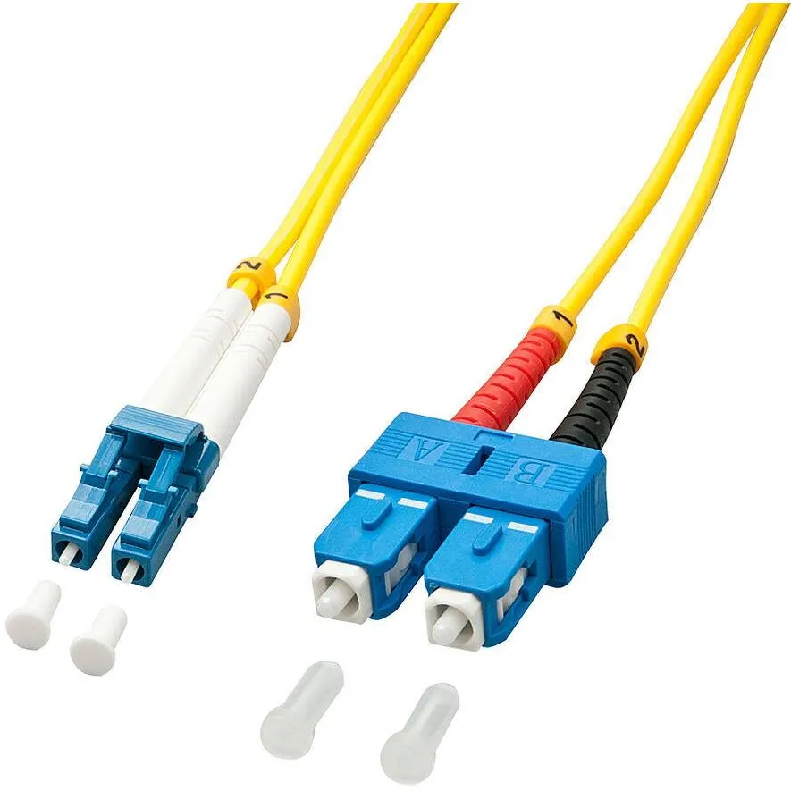 Cablu Fibra Optica Lindy LWL-Duplex LC/SC OS2 5m 9/125æm Singlemode