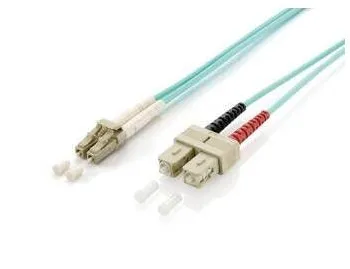Cablu Fibra Optica EQUIP LWL Patchcable LC->SC 20.00m Multimode Duplex OM3 turq Polietilena