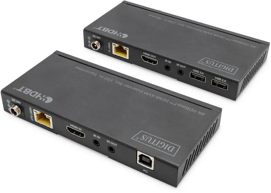 Switch KVM Assmann 4K HDBaseT HDMI Extender Set USB 2.0 150m